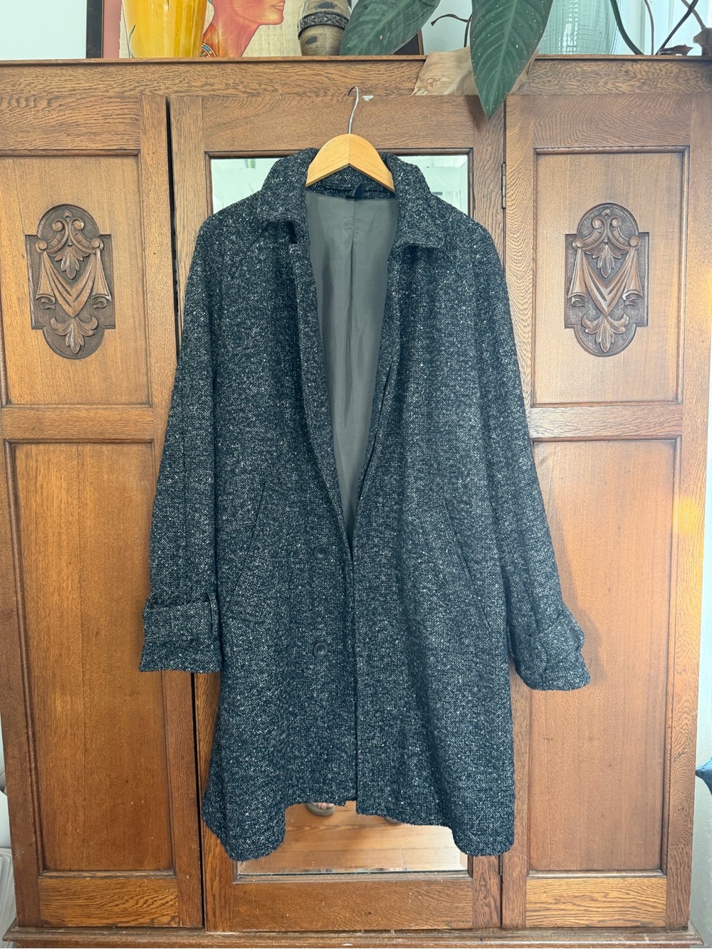 Vintage 90s French Connection 100% Wool Overcoat Men’s 40 , Grampacore, Heritage